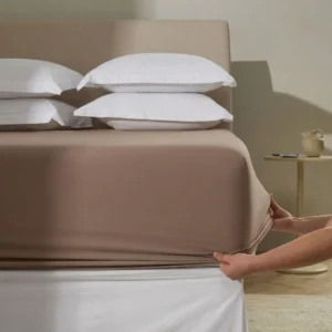 Lençol com Elástico Karsten 100% Algodão Percal 180 Fios Queen