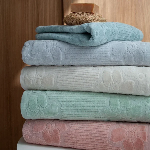 Toalha Buddemeyer Lollipop Jacquard Aveludada 100% Algodão - Gramatura: 440 g/m²
