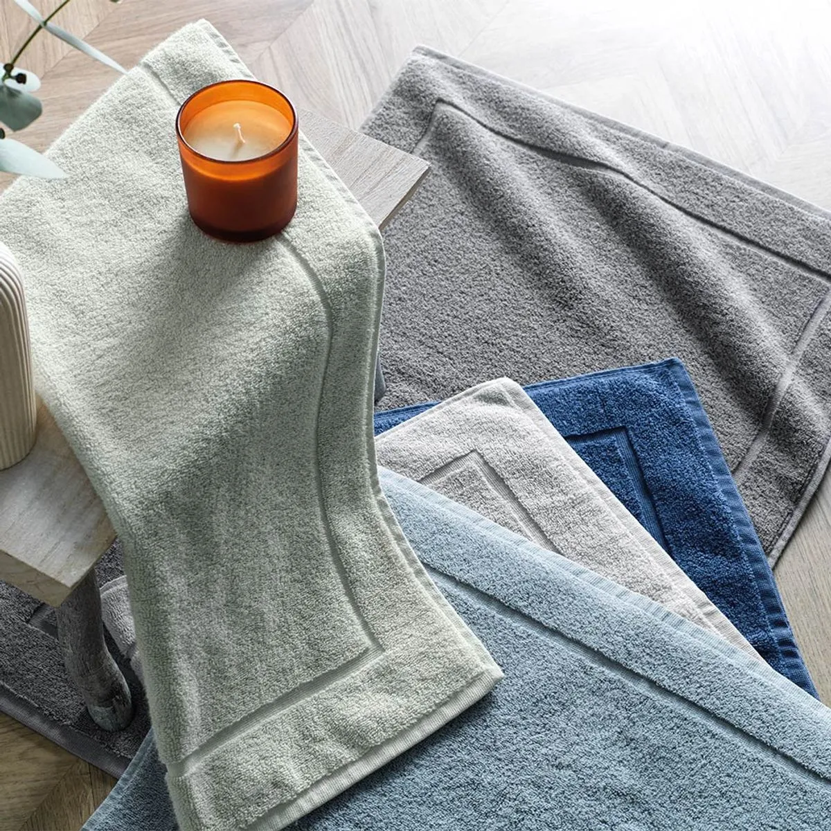 Toalha de Piso Fio Dupla Torção 100% Algodão Juliet Karsten - Imagem 3