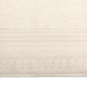 Kit 2 Toalhas Social 30cm x 50cm Algodão Egípcio Cristal Renda Renascença Buettner