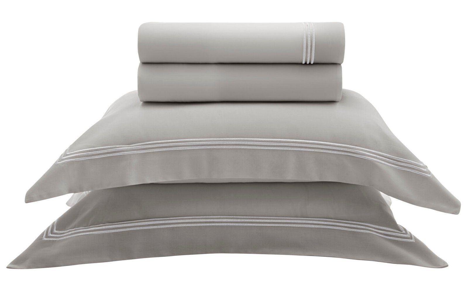 Kit 2 Fronhas Carvalho 300 Fios 100% Algodão com Abas 50cm x 70cm