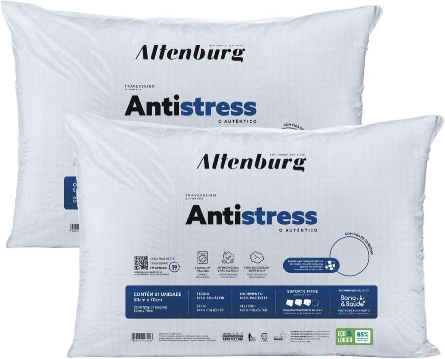 Kit 2 Travesseiros Antistress